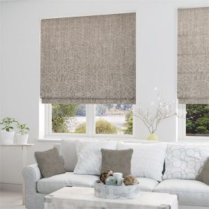 Roman blinds in lounge